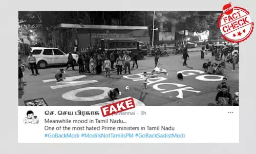 Go Back Modi Photo From Kolkata Resurfaces As Chennai