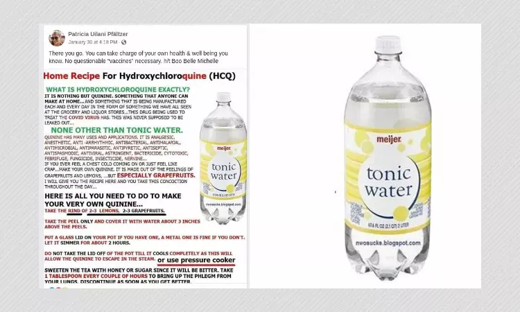 No, Hydroxychloroquine Cannot Be Made At Home As COVID-19 Treatment
