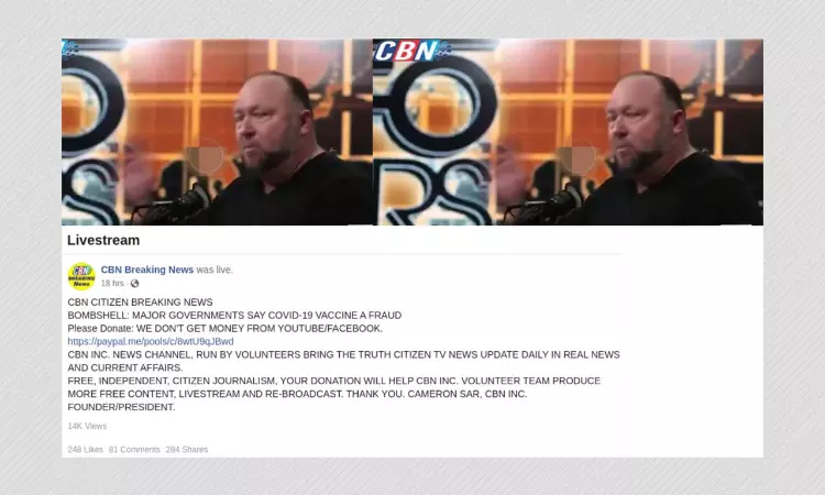 Alex Jones Falsely Claims Australia And France Stopped COVID-19 Vaccination Drives