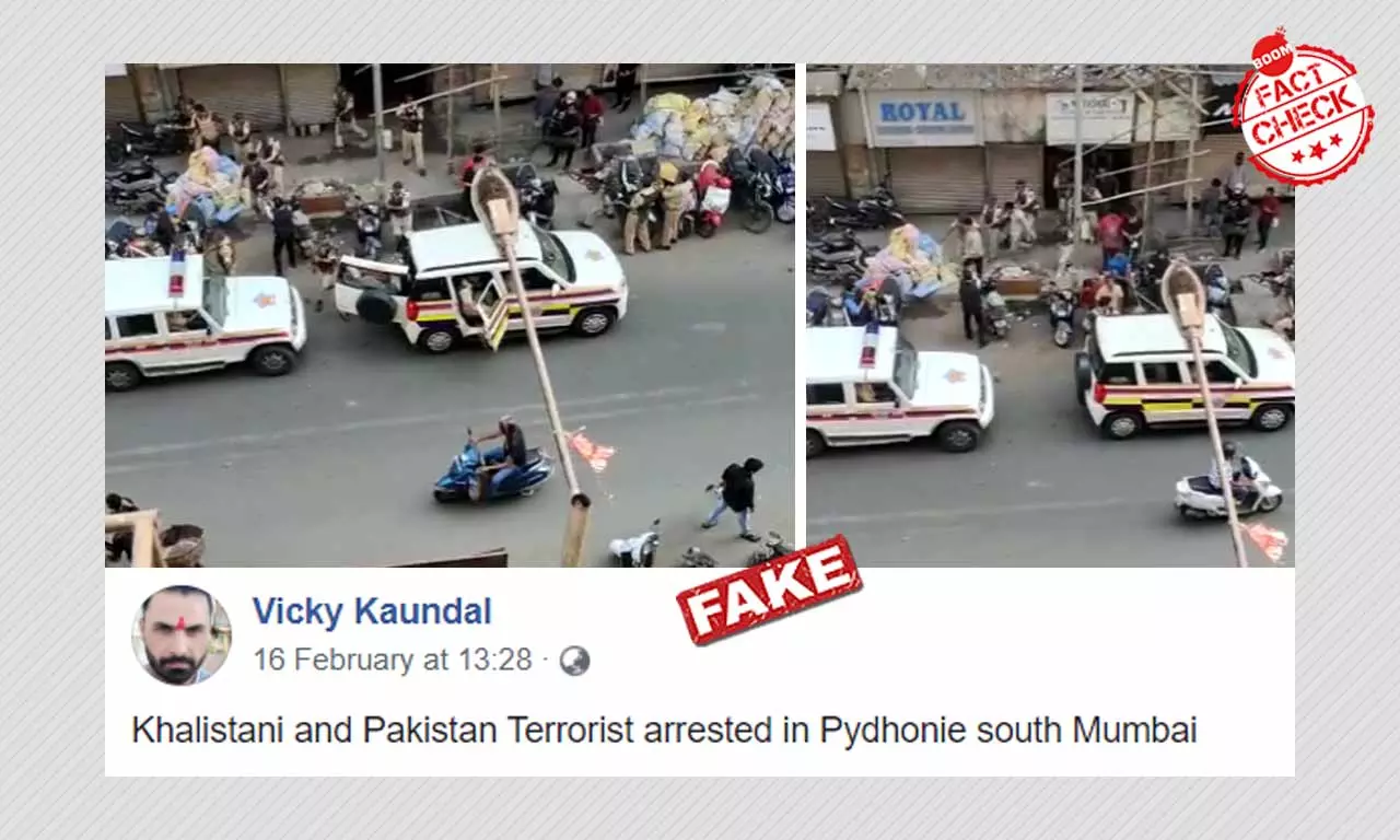 Web Series Shoot Peddled As Terrorist Nabbed In Pydhonie, Mumbai