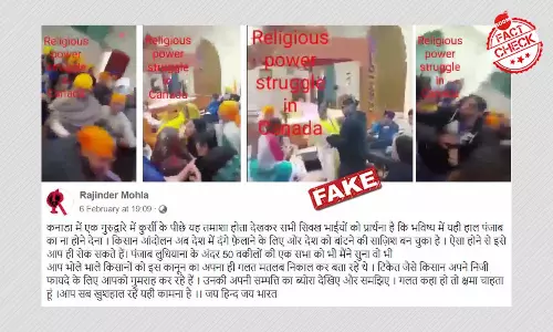 2016 Video Of Fight In US Gurudwara Shared With Farmers Protest Spin