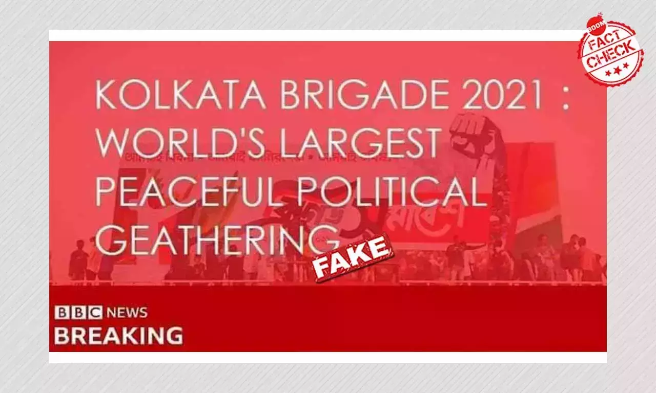 Fake BBC Graphic Claims Brigade Rally Was Largest Peaceful Gathering