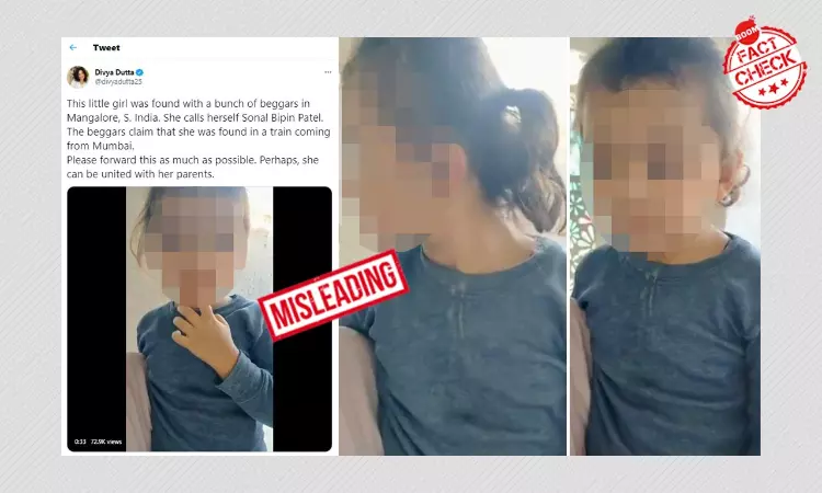 Video Of Missing Child Viral With False Claims