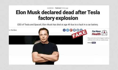Elon Musk Did Not Die In A Tesla Factory Explosion