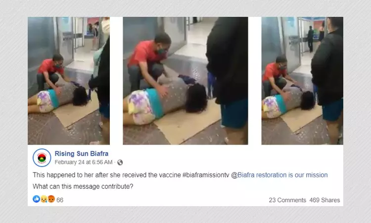 Video Of Person Having Seizure Falsely Shared As Effects Of COVID-19 Vaccine