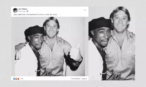 Photo Showing 2Pac And Steve Irwin Together Is Photoshopped