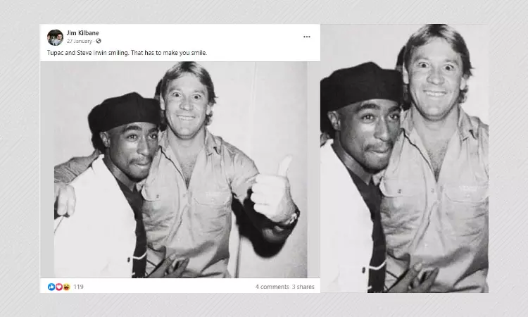 Photo Showing 2Pac And Steve Irwin Together Is Photoshopped