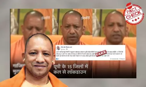 Old Video Of Yogi Adityanath Announcing Lockdown In 15 Districts Revived