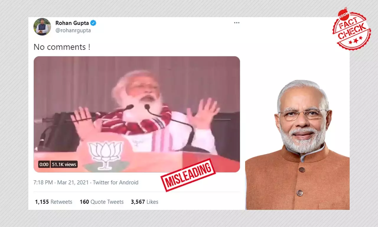 Video Of PM Modi Saying Lie To The Poor To Stay In Power Is Cropped Video Of PM Modi Saying Lie To The Poor To Stay In Power Is Cropped
