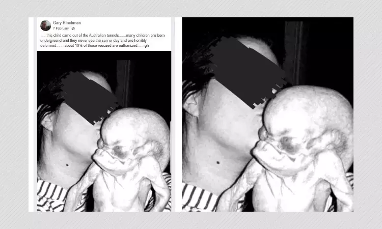 No, This Photo Is Not Of A Baby Rescued From An Underground Tunnel