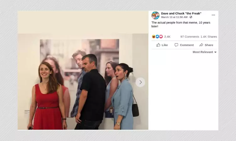 These Are Not Models From Distracted Boyfriend Meme Recreating The Photo