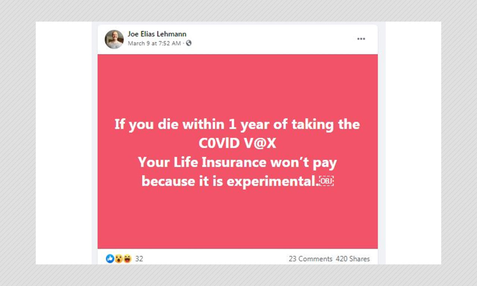 No Covid 19 Vaccines Do Not Invalidate Life Insurance Policies