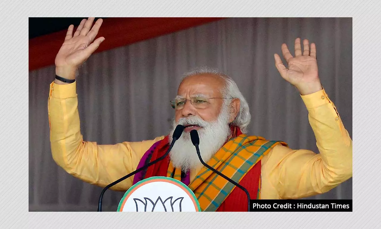 PM Modi Falsely Claims Building 15,000 Kms Of Rural Road In Assam