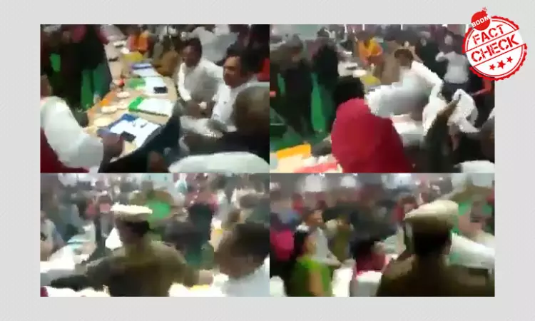2019 Video Of BJP Leaders Fighting In UP Revived With False Claim