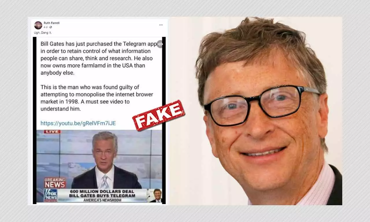False: Bill Gates Has Purchased The Telegram Messaging App