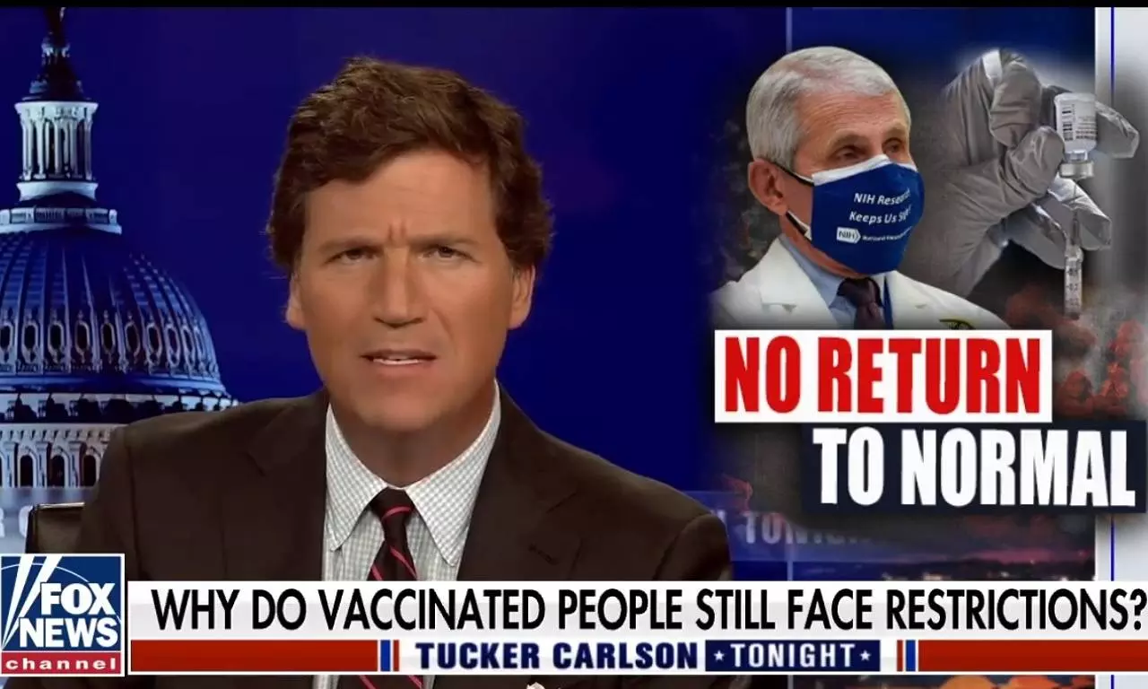 Tucker Carlson Misleadingly Links COVID-19 Restrictions With Vaccine Efficacy