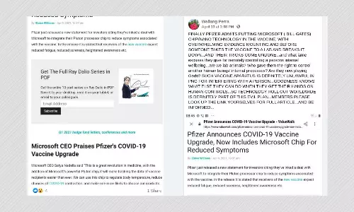 Has Pfizer Upgraded Its COVID-19 Vaccine To Add Microsoft Chip?