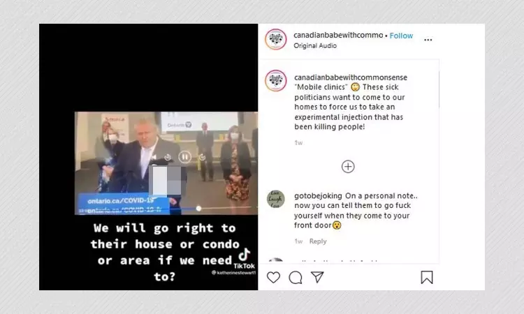 Door To Door COVID-19 Vaccination Offered In Ontario Is Voluntary