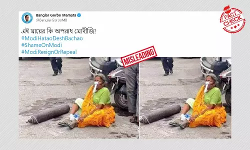 2018 Photo Of Woman With Oxygen Cylinder Falsely Shared As Recent