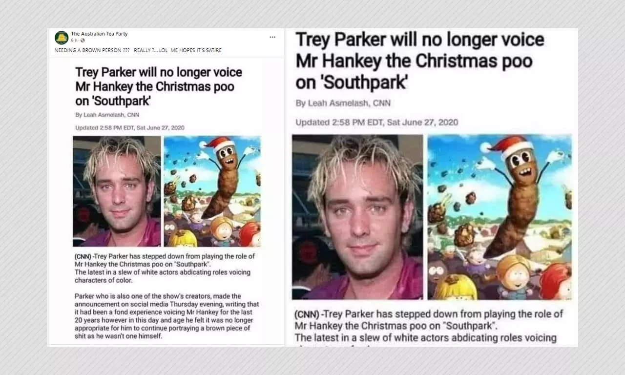 Trey Parker Has Not Quit Voicing South Parks Mr. Hankey Due To BLM