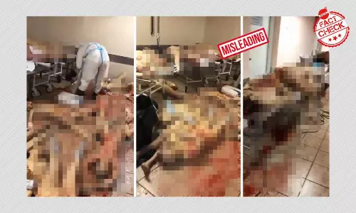 Gory Video Of Bodies Overflowing In A Morgue Not From India