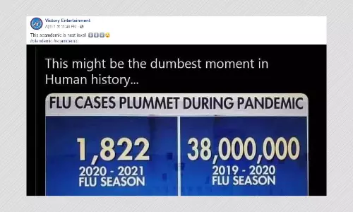 Flu Cases Are Not Being Passed Of As COVID-19 Cases