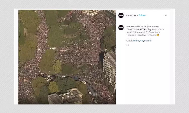 Photo Of 2018 Anti-Brexit March Shared As Anti-Lockdown Protest