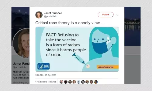 Fake US CDC Graphic Claims Vaccine Refusal Is A Form Of Racism