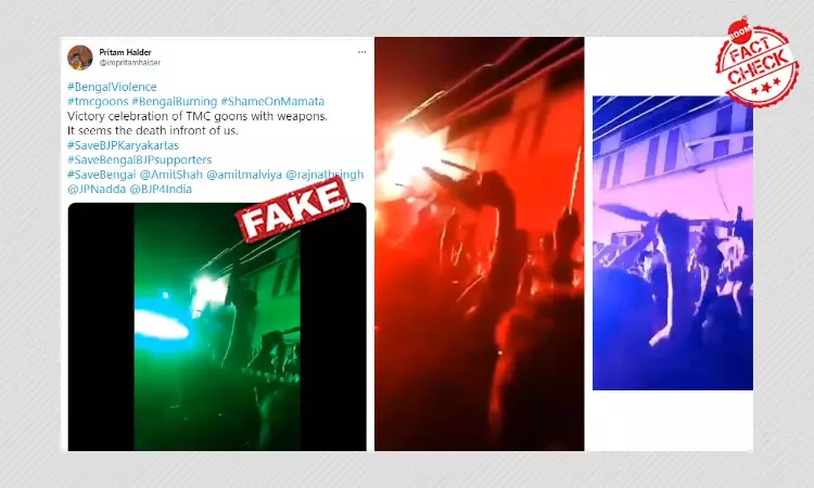 Doctored Clip Shared As TMC Victory Celebration With Pistols And Swords