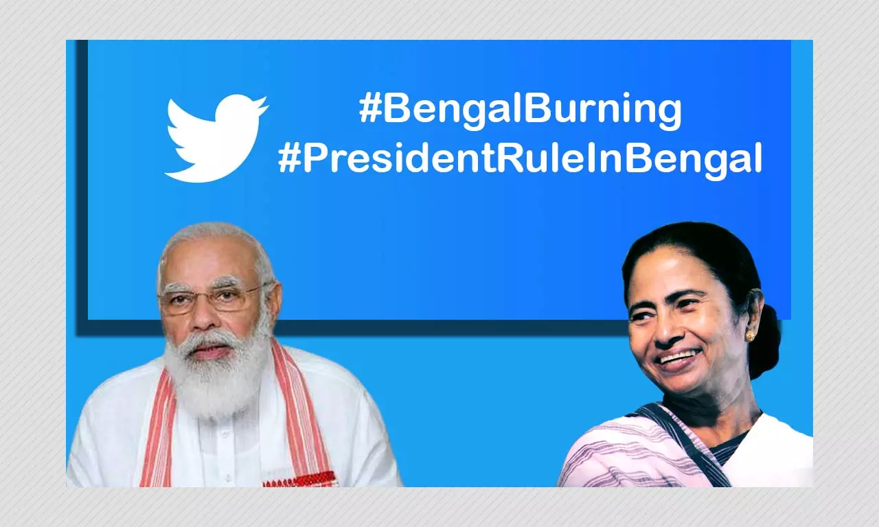 Hashtag Tracker: #BengalBurning, #PresidentRuleInBengal Trend On Twitter