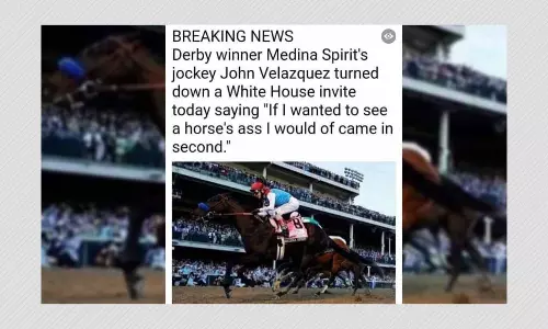 Did Kentucky Derby Winning Jockey John Velazquez Insult Joe Biden?