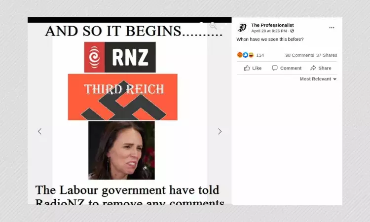 Govt Has Not Asked Radio New Zealand To Remove Anti-Government Comments