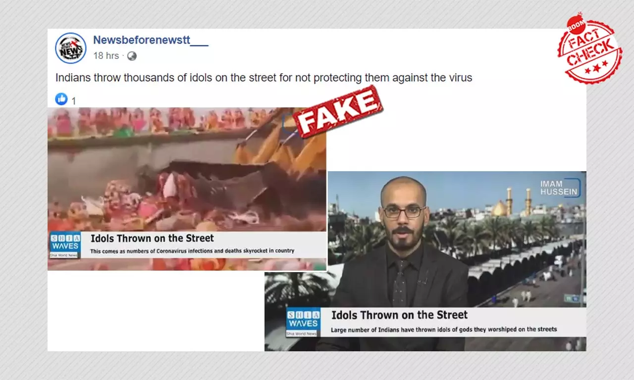 Video Makes Fake Claim Of Indians Smashing Hindu Idols Because Of Covid