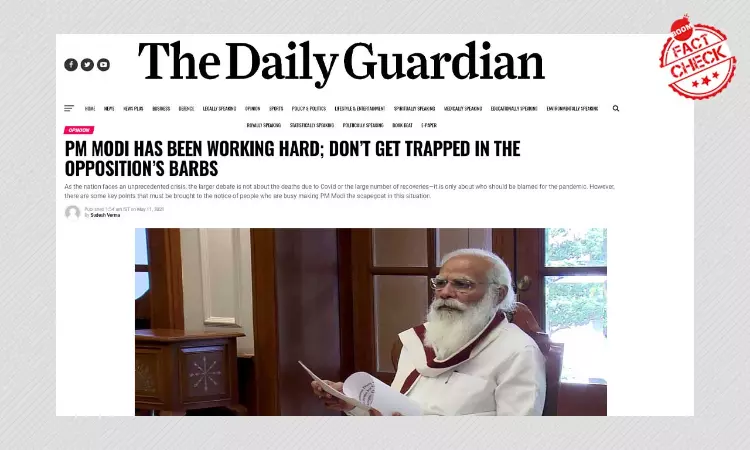 BJP Leaders Defend Modi Using The Daily Guardian, But Who Are They?