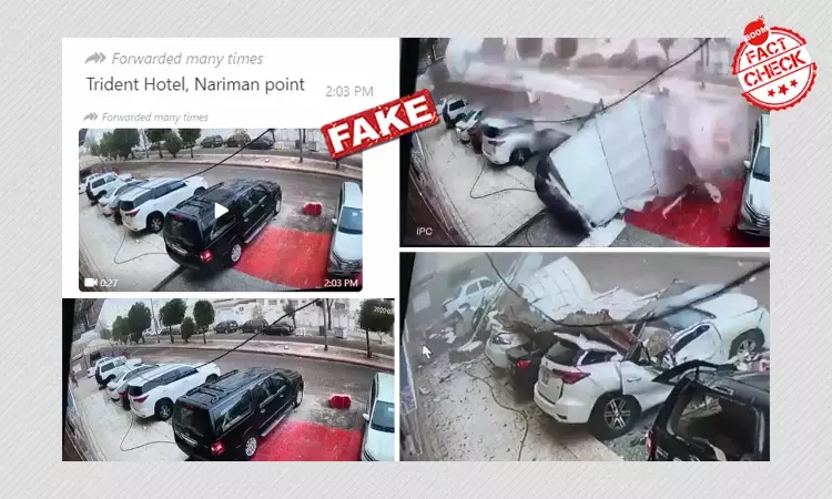 Saudi Arabia Clip Peddled As Cyclone Striking Mumbais Trident Hotel