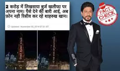 Morphed NDTV India Headline Used To Target SRK About Burj Khalifa Birthday Greeting