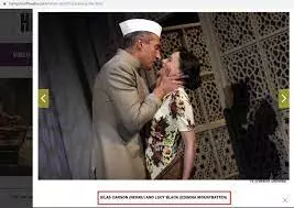 Nehru kissing cast