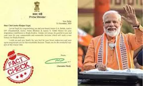 Ayodhya Verdict : Fake Letter Claims PM Modi Thanked SC Judges For Supporting A Hindu Rashtra