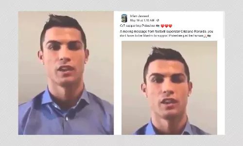 Did Cristiano Ronaldo Pledge His Support To Palestinians? A Fact Check
