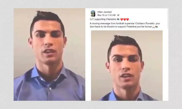 Did Cristiano Ronaldo Pledge His Support To Palestinians? A Fact Check