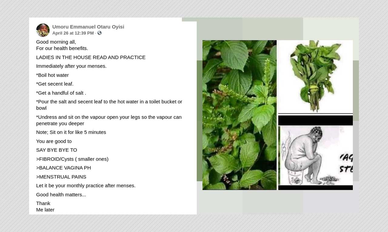 Vaginal Steaming Does Not Get Rid Of Menstrual Pain Or Fibroids BOOM