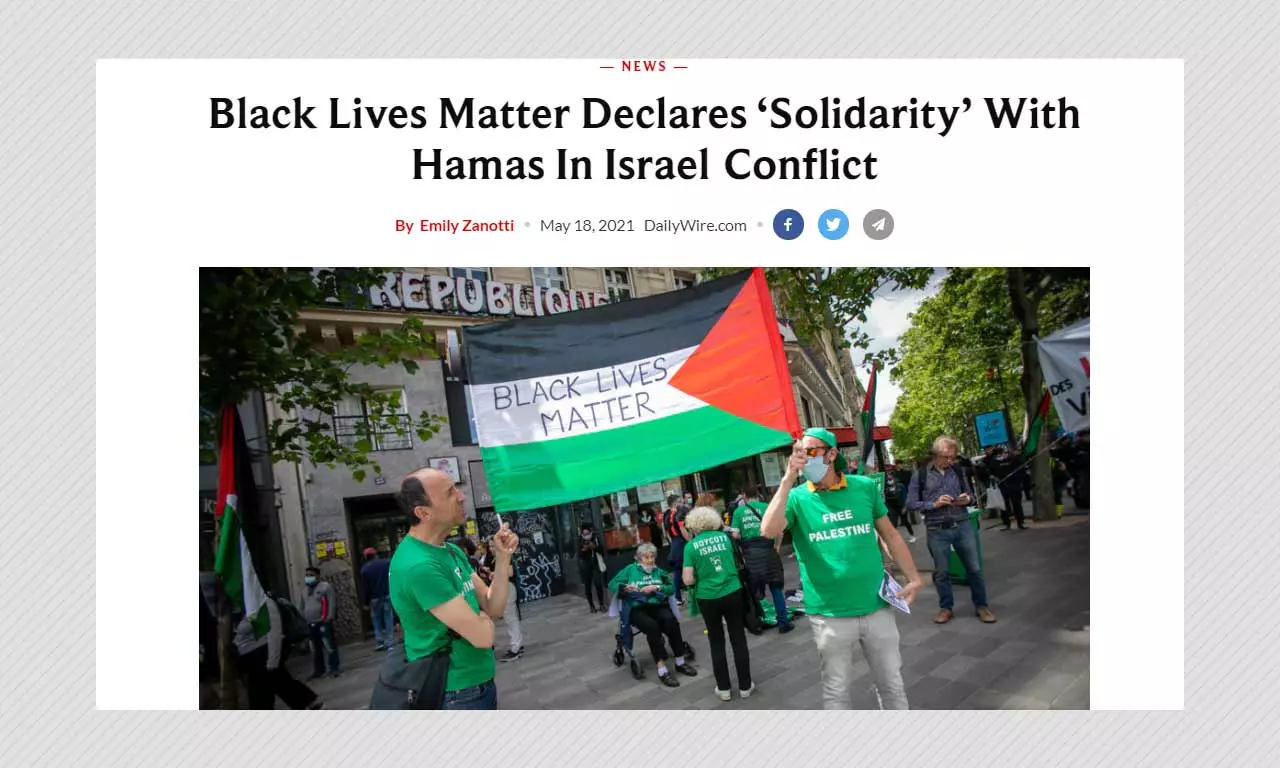 Black Lives Matter Extended Their Support To Palestinians And Not Hamas