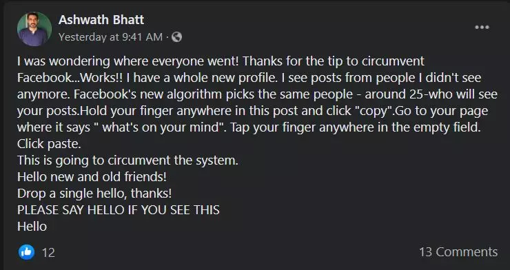 No Facebook Is Not Showing You Posts Only From 26 Friends