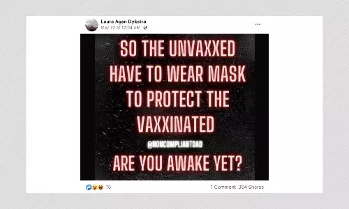 US Mask Mandates In Place To Protect Unvaccinated People