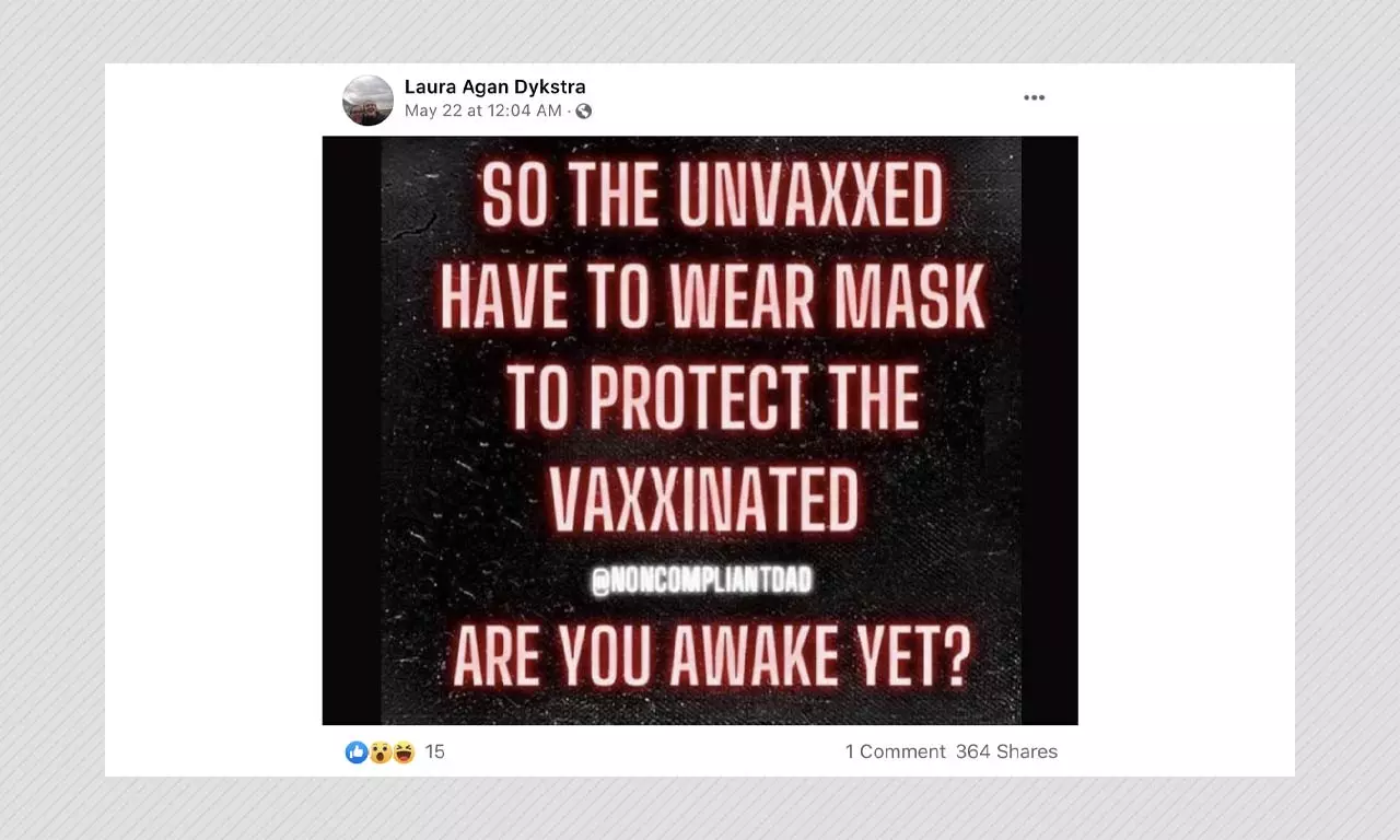 US Mask Mandates In Place To Protect Unvaccinated People