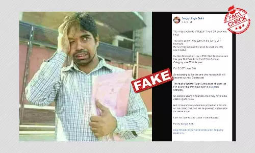 Photo Of Bangladeshi Activist Viral With UPSC Anti-Reservation Spin