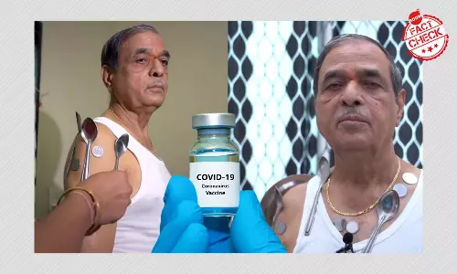 Can COVID-19 Vaccine Cause Spoons, Coins To Stick To Your Body? A FactCheck