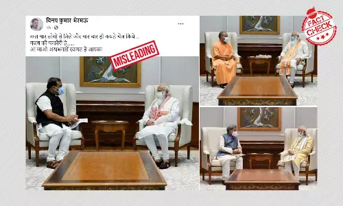 No, Modi Did Not Change Outfit Four Times In A Day To Meet State Leaders