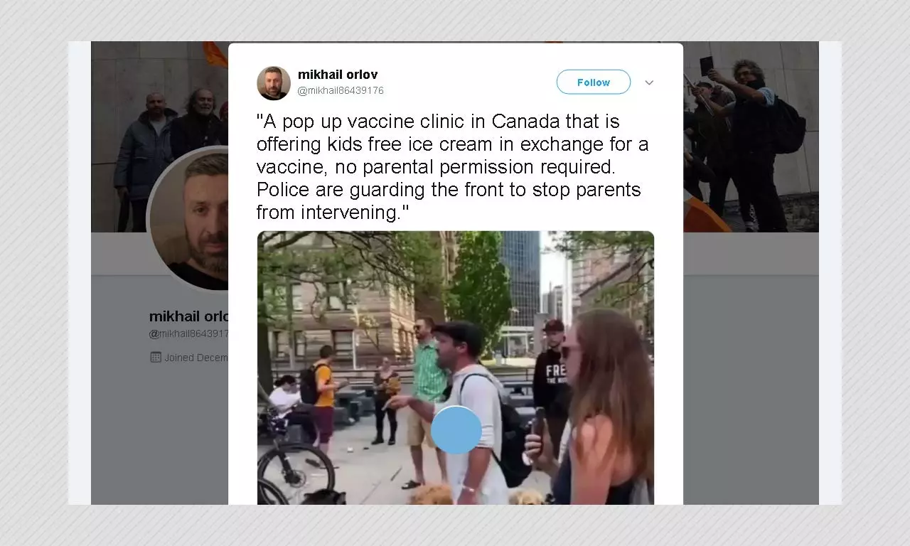 Toronto COVID-19 Clinic Did Not Lure Kids With Ice-cream To Vaccinate Them