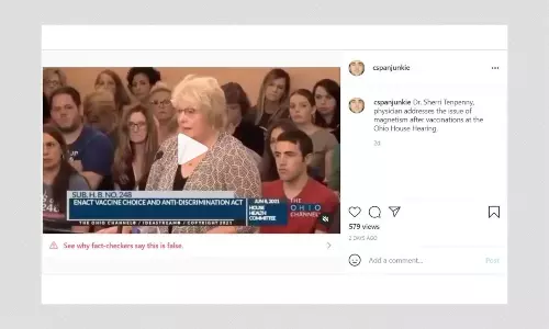 Dr Sherri Tenpenny Repeats COVID-19 Misinfo In Ohio State Testimony